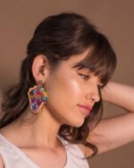 aretes grandes Frida Tejidos