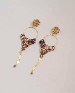 Aretes Harmony Café Dorado: imagen 4