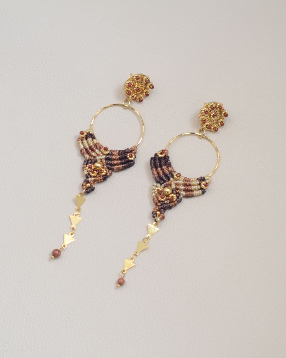 Aretes Harmony Café Dorado: imagen 4