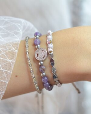 Pulsera Set Lila Brillo Celestial