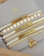 Pulsera dorada en aluminio
