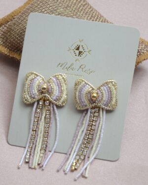 Aretes mujer Lila Moño Miyuki
