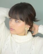 aretes mujer Lila Moño de Miyuki