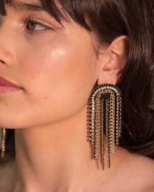 Aretes Dorados con Corazón