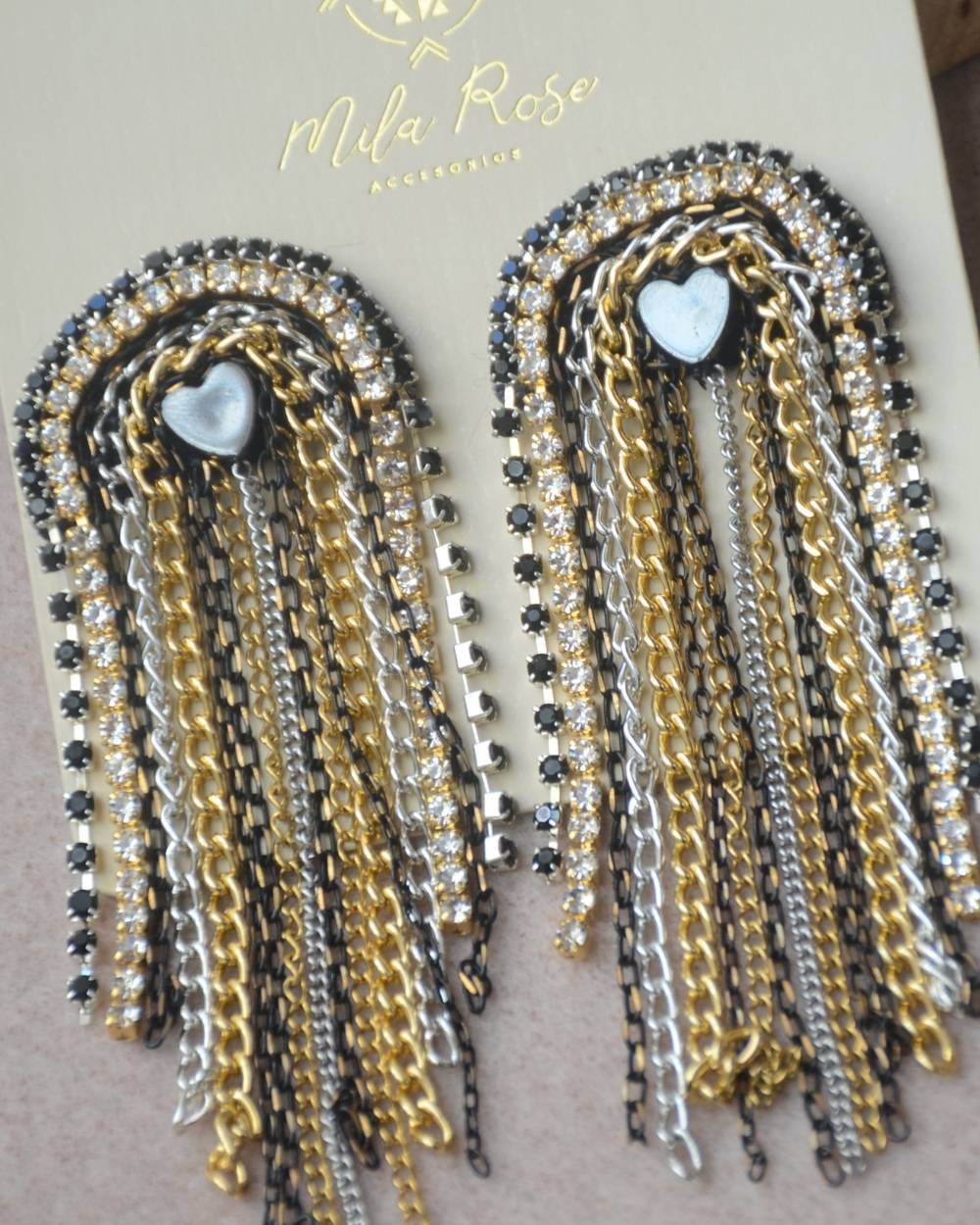 Aretes Dorados Corazón