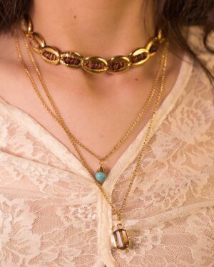 cadena collar concha