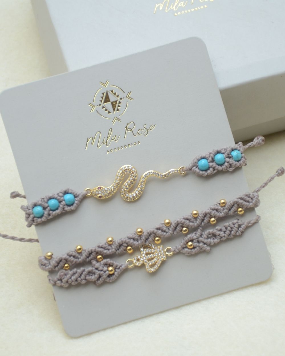 Pulsera Set Tejido Serpiente - Imagen 2