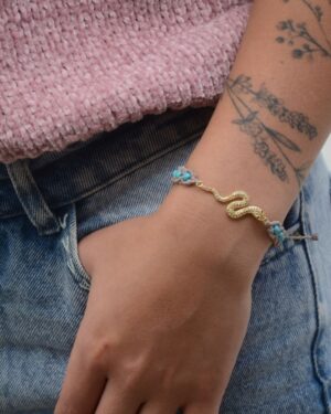 Pulsera Set Tejido Serpiente