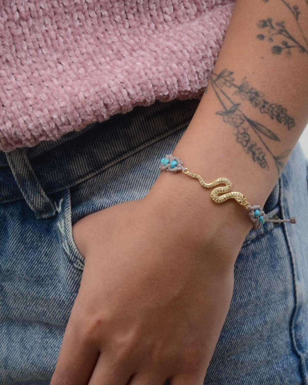Pulsera Set Tejido Serpiente