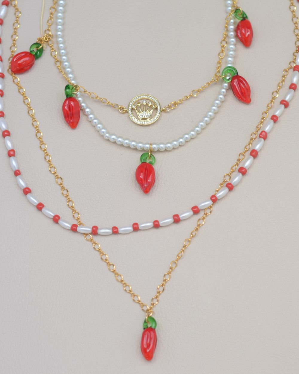 collar perlas aji