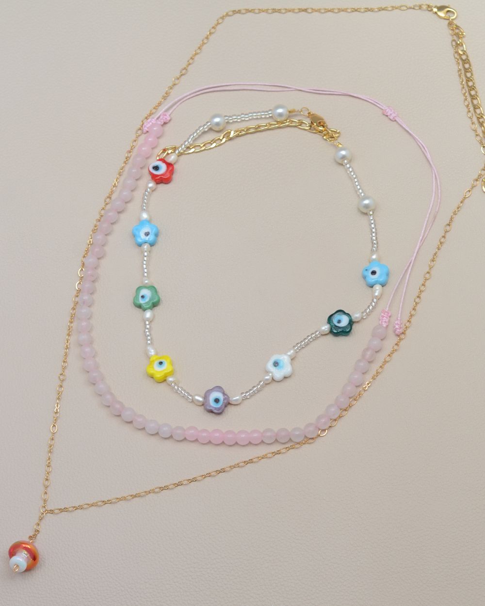 Collar flores dije hongo