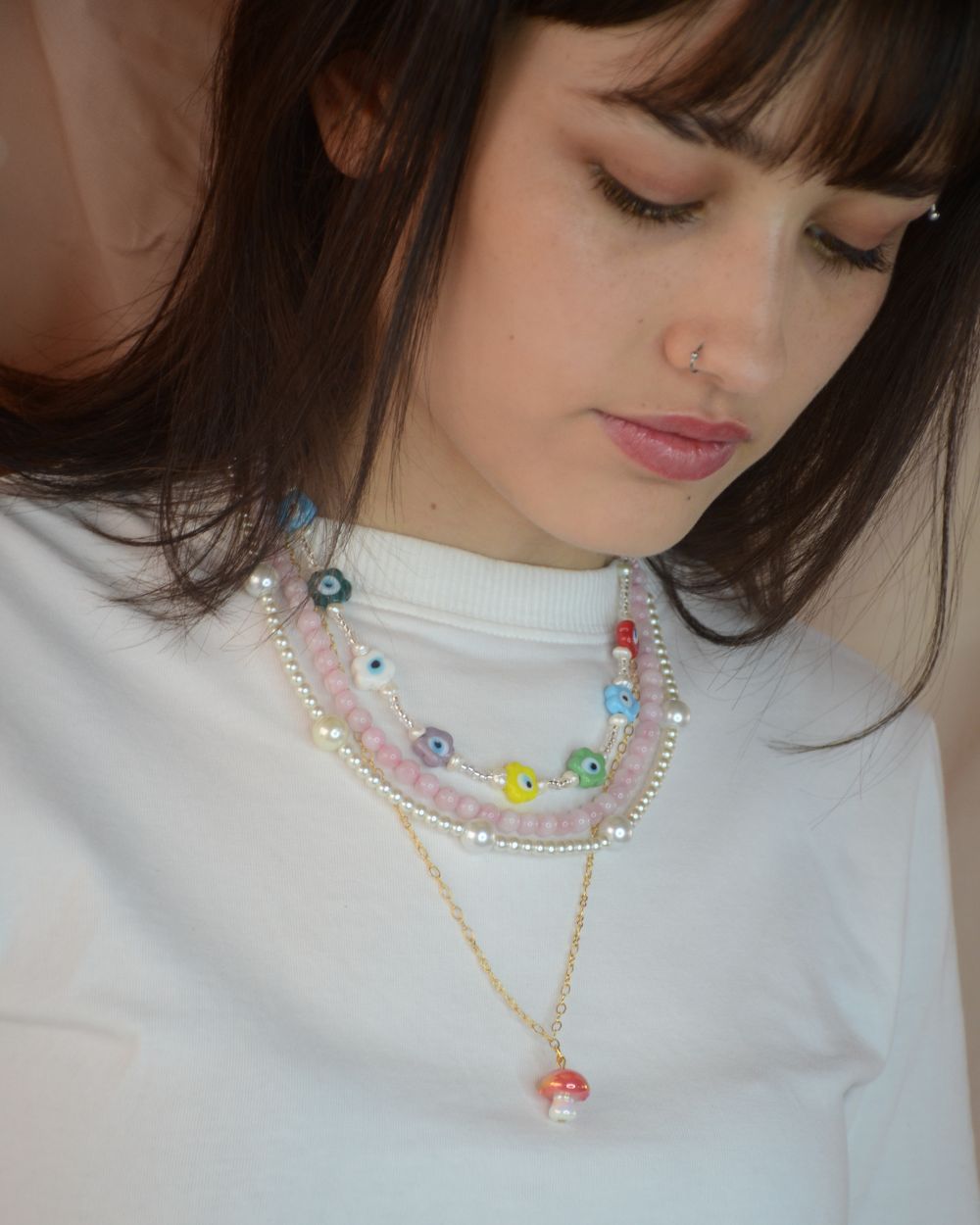 collar de flores