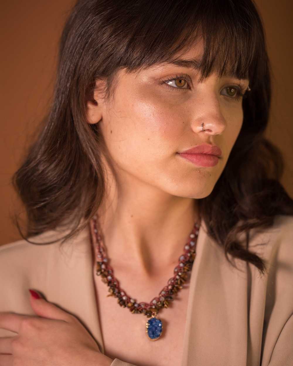 collar piedra picada