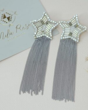 Aretes plateados