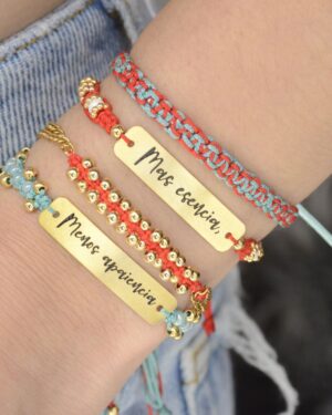 pulsera set baño de oro