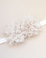 balaca en flor beige
